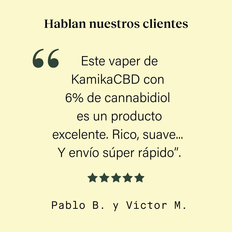 Vapori monouso 6% CBD 2ml KamikaCBD