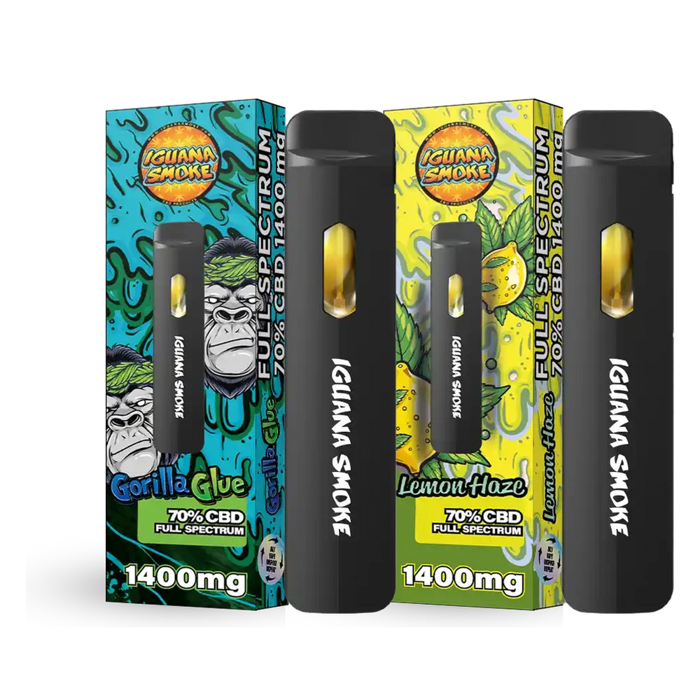 Pack 2 Vapeadores Desechables 70% CBD Full Spectrum 2ml - Iguana Pod Pocket