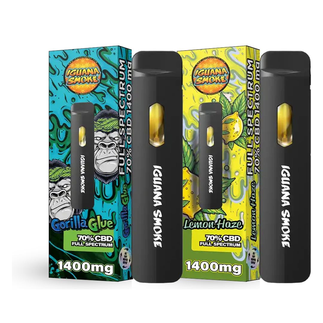 Pack 2 Vapeadores Desechables 70% CBD Full Spectrum 2ml - Iguana Pod Pocket
