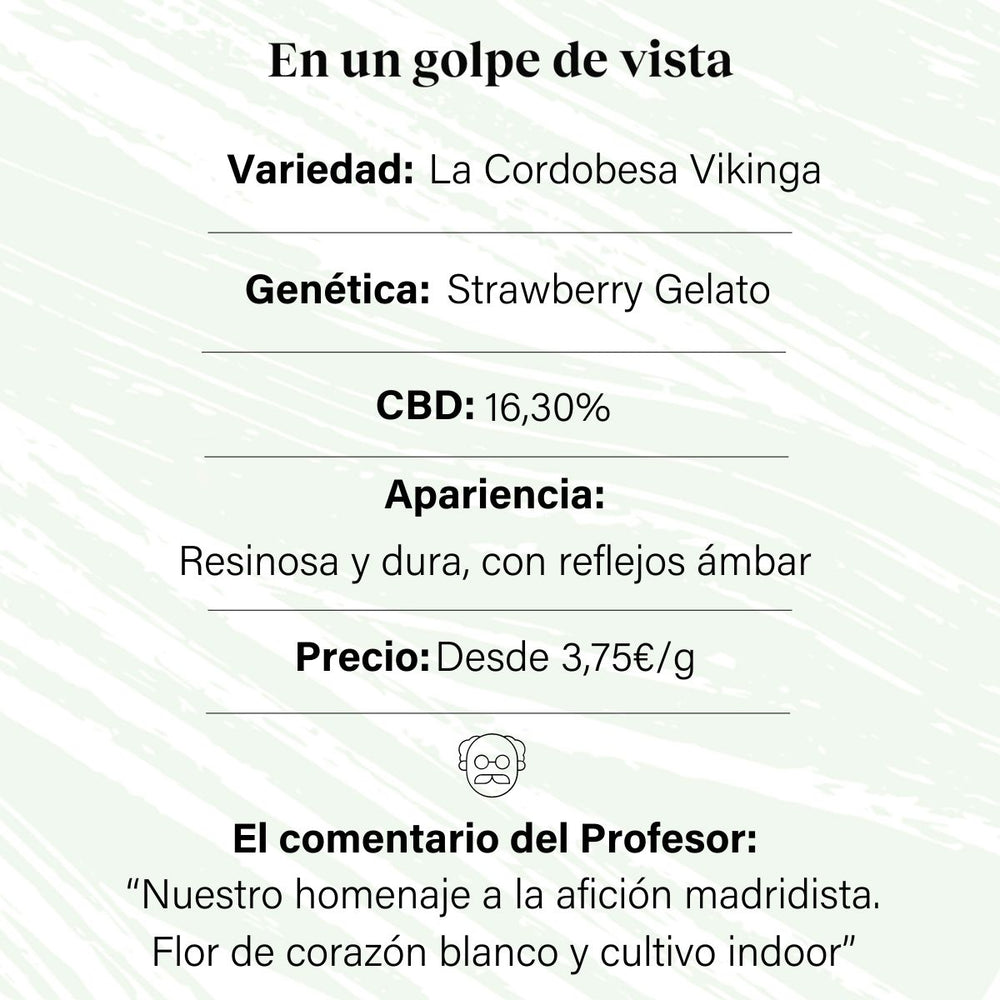 16,30% CBD Botão de flor aromática · La Cordobesa Vikinga