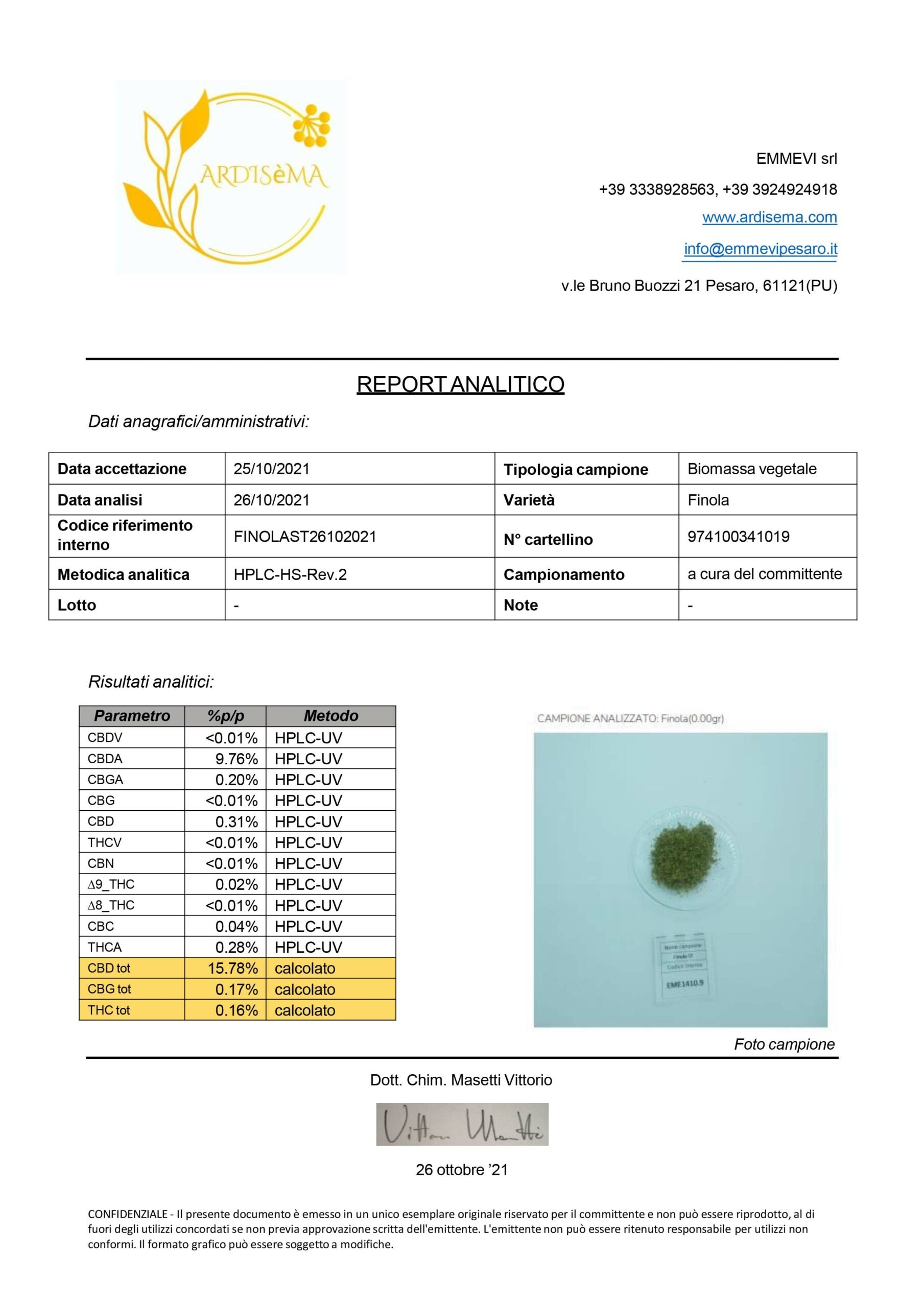 Cogollo de Flor Aromática de CBD al 15,78% · La Cordobesa Limonera
